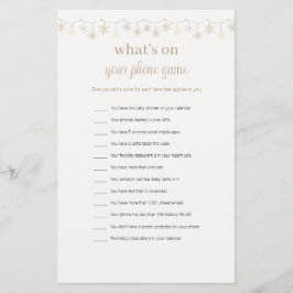 Lámina Curioso qué hay en tu juego de Baby Shower para te