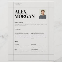 Lámina Currículum Vitae Corporativo Profesional Elegante 