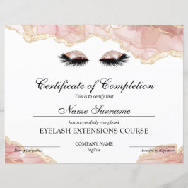 Lámina Curso de entrega de certificados de finalización