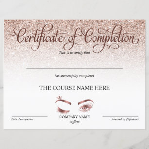 Lámina Curso de entrega de certificados de finalización