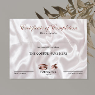 Lámina Curso de entrega de certificados de finalización