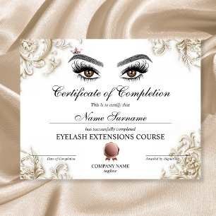 Lámina Curso de entrega de certificados de finalización