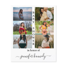 Cuta de tipografía de Collage de fotos de Baby Sho