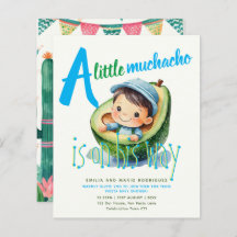 Cuta Fiesta Boy Baby Shower Muchacho PRESUPUESTO