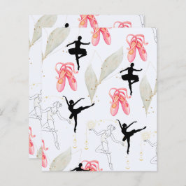 Lámina Cute Ballerina Dance Scrapbook Paper