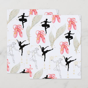 Lámina Cute Ballerina Dance Scrapbook Paper