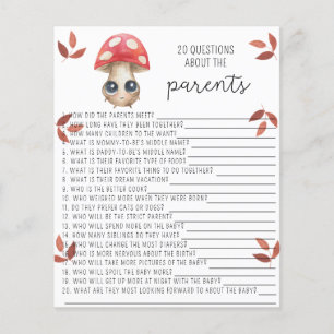 Lámina Cute champihroom - 20 preguntas sobre los padres