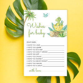 Lámina Cute dinosaurio acuarela desea un juego para bebés