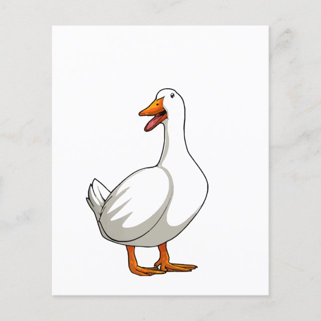 Lámina Cute Duck Design Men Waterfowl Mascota Pato Lover (Anverso)