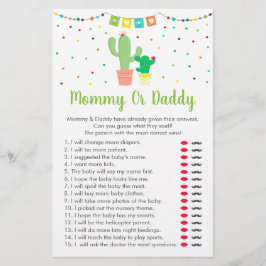 Lámina Cute Fiesta Cactus Adivina Quién Dijo Que El Juego