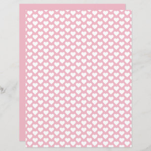 Lámina Cute Hearts Pattern Papel de cuaderno de guiones r