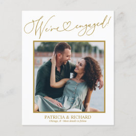 Lámina Cute la foto de la Invitación de compromiso