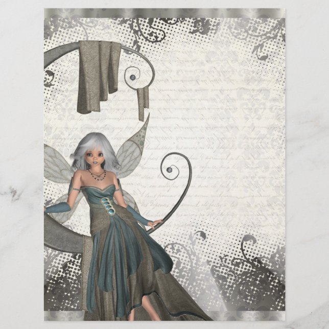 Lámina Cute manga fairy (Anverso)