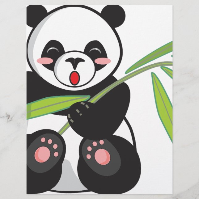 Lámina Cute Panda (Anverso)