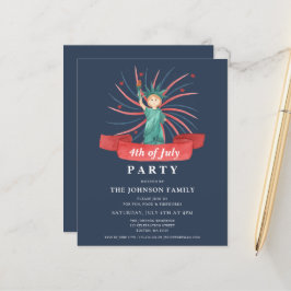 Lámina Cute Patriótico Rojo Blanco y Azul 4 de Julio