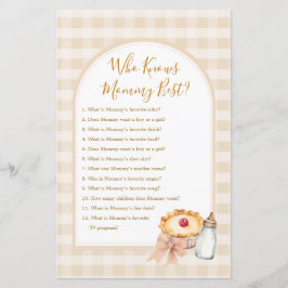 Lámina Cutie Pie Pastel Gingham Que Conoce A Mamá Mejor J