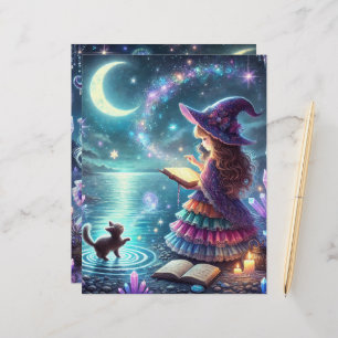 Lámina Cuto Whimsical Witch Halloween Magic Scrapbook
