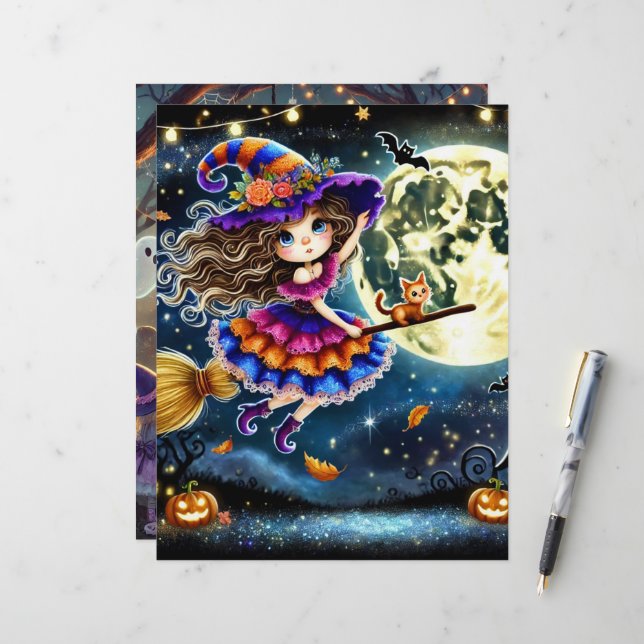 Lámina Cuto y caprichoso libro de cricket de Halloween (Anverso/Reverso In Situ)