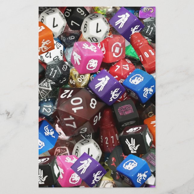 Lámina d20 dados (Anverso)