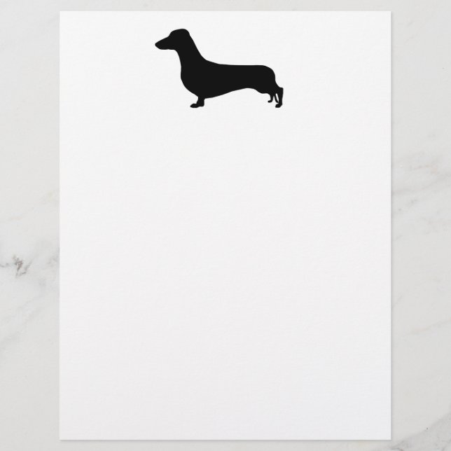 Lámina Dachshund Stationery (Anverso)