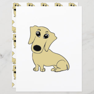 Lámina dachshund wheaton personalizado scrapbook papel