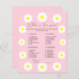 Lámina Daisies - ¿Qué hay en el juego de tu bolso?