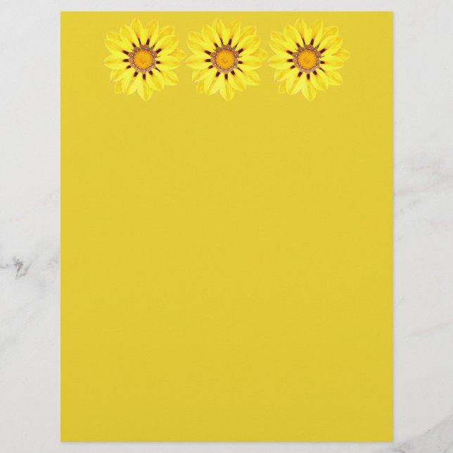 Lámina Daisy africano / Gazania - Amarillo mostaza (Anverso)