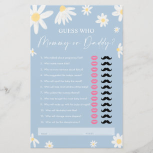 Lámina Daisy Mommy o Daddy, Dusty Blue Guest Who Game