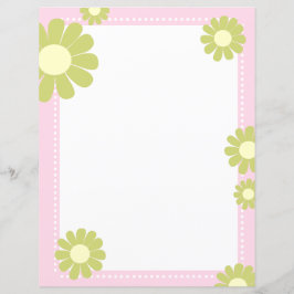 Lámina Daisy Pink Green