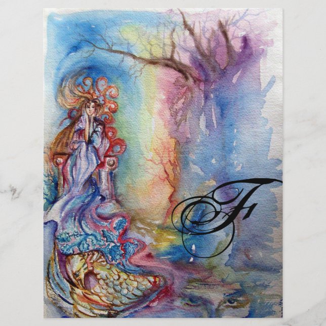 Lámina DAMA DEL LAGO / Mágica y misterio (Anverso)