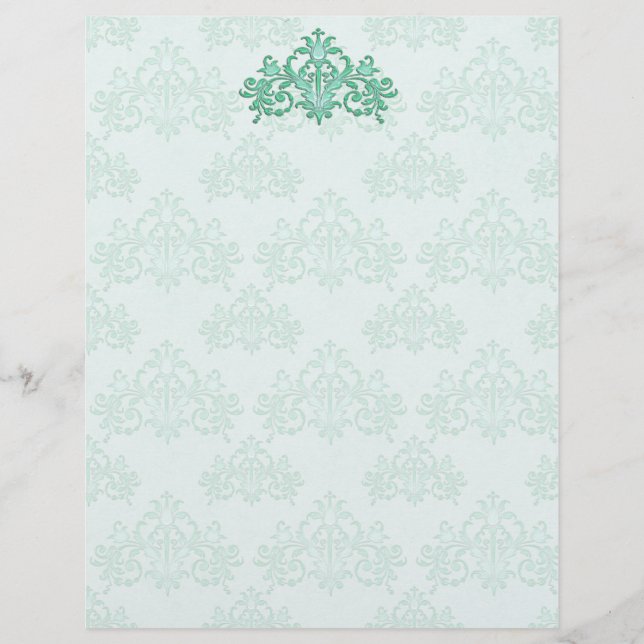Lámina Damasco Verde azulado Regal (Anverso)
