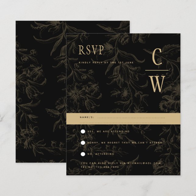 Lámina Dámpara dorada de oro del tema del Boda de los neu (Anverso / Reverso)