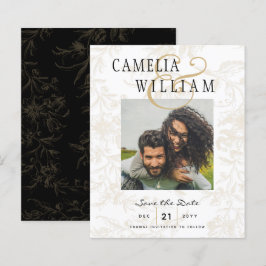 Lámina Dámpara dorada de oro del tema del Boda de los neu