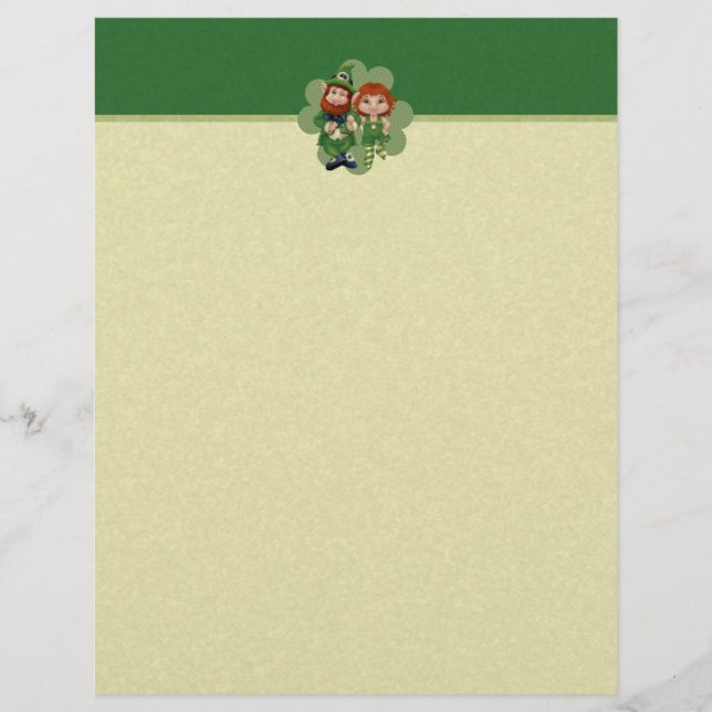 Lámina Dancing Leprecauns Pixel Art St. Patrick's Day (Anverso)