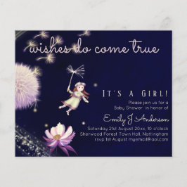 Lámina Dandelion Fairy Wire True Baby Shower