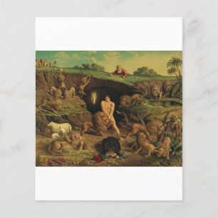 Lámina Daniel en el foso de los leones