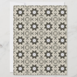 Lámina Dark Grey Stars on cream scrapbooking paper 