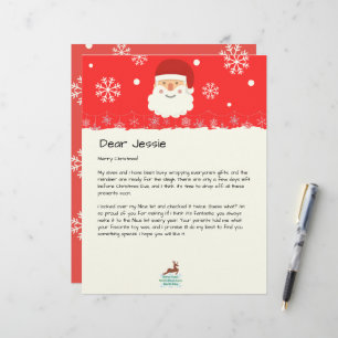 Lámina De la mesa de los Navidades de Santa Personalizado