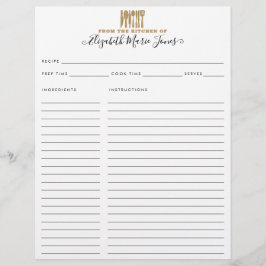 Lámina De la receta de Utensils Purpurina de la Cocina de