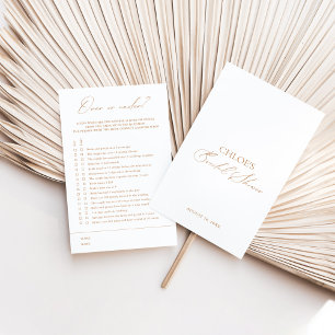 Lámina ¿De más o menos? Juego de ducha de novia elegante