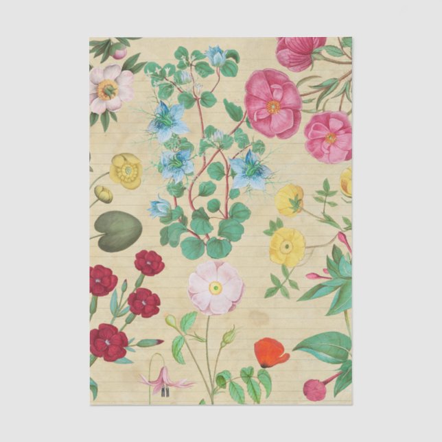 Lámina de papel de seda para decoupage de collage  (Anverso)