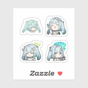 Lámina de pegatinas de Faruzan Genshin Impact 4 un