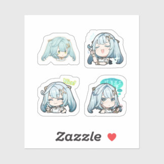 Lámina de pegatinas de Faruzan Genshin Impact 4 un