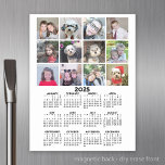 Lámina De Pizarra Blanca Magnética Calendario con foto - vista de año completo<br><div class="desc">Añade 12 fotos a este calendario de 2025 y úsalo en tu casa todo el año. Para obtener los mejores resultados, utilice las fotos que se han recortado en cuadrados. Un artículo muy útil para la escuela o la oficina en el hogar. Un aspecto estándar para tu oficina en el...</div>