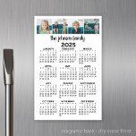 Lámina De Pizarra Blanca Magnética Calendario de vista de año completo con 4 fotos<br><div class="desc">Un aspecto estándar para tu oficina en el hogar o taquilla de la escuela. Un lugar para las fotos cuadradas. Asegúrese de recortar sus fotos en cuadrados antes de cargarlas.</div>