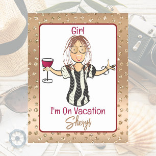 Lámina De Pizarra Blanca Magnética Gran Vacaciones Graciosas De Personalizados Para S