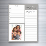 Lámina De Pizarra Blanca Magnética Lista de compras de preparaciones para comidas Fot<br><div class="desc">Este diseño puede ser personalizado en el área proporcionada cambiando la foto y/o el texto. O puede personalizarse haciendo clic en Personalizar esta plantilla y, a continuación, eligiendo la opción de hacer clic en el personalizar y eliminando o cambiando el color del fondo, agregando texto, cambiando el color o estilo...</div>