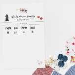 Lámina De Pizarra Blanca Magnética Rastreador de puntuación nocturna de juegos famili<br><div class="desc">Cute tarjeta de puntuación personalizada con tu elección de personalización con espacio para escribir nombres de jugador y su puntuación. Agregue la redacción de su personalizado a este diseño utilizando los cuadros "Editar esta plantilla de diseño" situados en la parte derecha del elemento, o haga clic en el botón azul...</div>