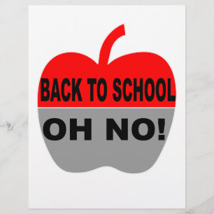 Lámina De Vuelta A La Escuela Oh No