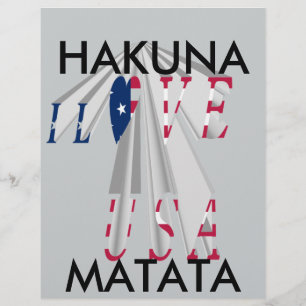 Lámina Declaración de Star-Spangled: Gráfico I Love USA D
